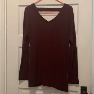 Stitch fix v-neck sweater with open back